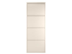 Scarpiera ALU 8 paia 4 ribalte beige