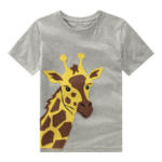 Ernsting's family Kinder T-Shirt mit Giraffen-Applikation - bis 01.05.2024