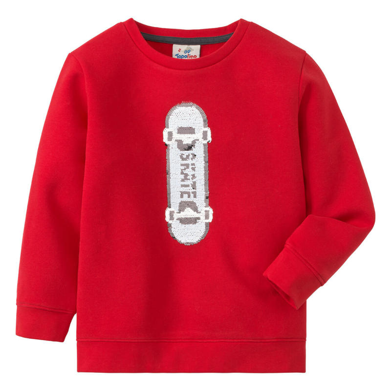 Jungen Sweatshirt mit Wendepailletten