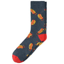 1 Paar Herren Socken mit Hotdog-Motiven