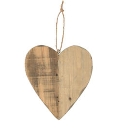Großer Herzhänger aus Holz