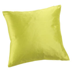 Fodera per cuscino decorativo GOA, seta, verde limone