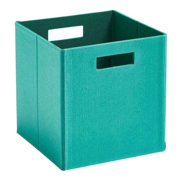Boîte de rangement KIDS STORE, textile, turquoise vert menthe