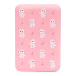 Powerbank POWER ANIMALS, matière synthétique, rose