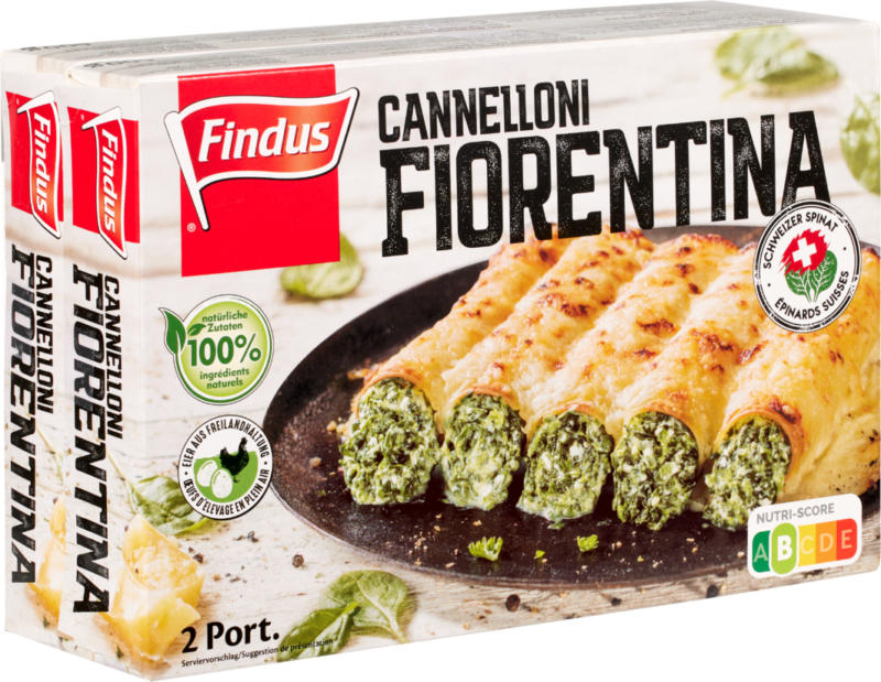 Cannelloni Fiorentina Findus , 2 x 600 g