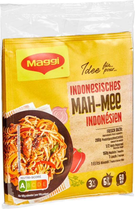 Maggi Gewürzmischung für Indonesisches Mah Mee, 3 x 29 g