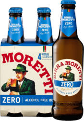 Birra Moretti Zero , alkoholfrei, 4 x 33 cl