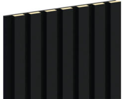 Akustikpaneel schwarz foliert 21x300x2800 mm
