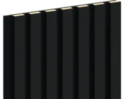 Akustikpaneel schwarz foliert 21x300x2800 mm