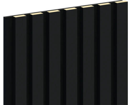 Akustikpaneel schwarz foliert 21x300x2800 mm