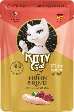 dm-drogerie markt KittyCat Nassfutter Katze mit Huhn & Rind, Adult - bis 30.04.2024