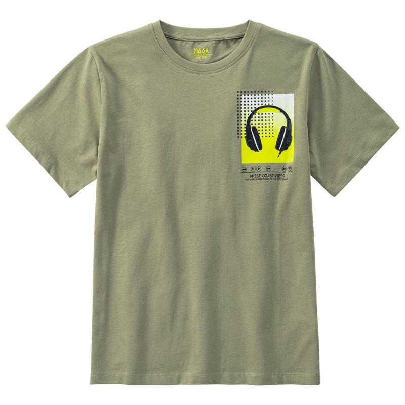 Jungen T-Shirt mit Kopfhörer-Motiv