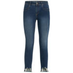 Ernsting's family 7/8 Damen Skinny-Jeans mit Fransen - bis 26.04.2024