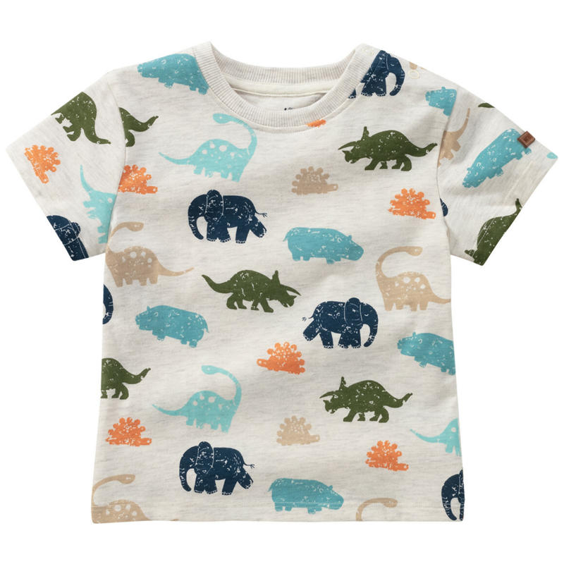 Baby T-Shirt mit Dino-Allover