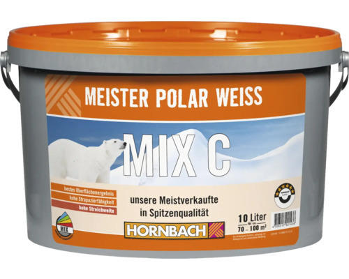 HORNBACH Meister Polarweiß Wandfarbe im Wunschfarbton mischen lassen