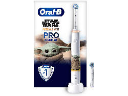 Oral-B Junior Grogu Star Wars Elektrische Zahnbürste, für Kinder ab 6 Jahren Weiß