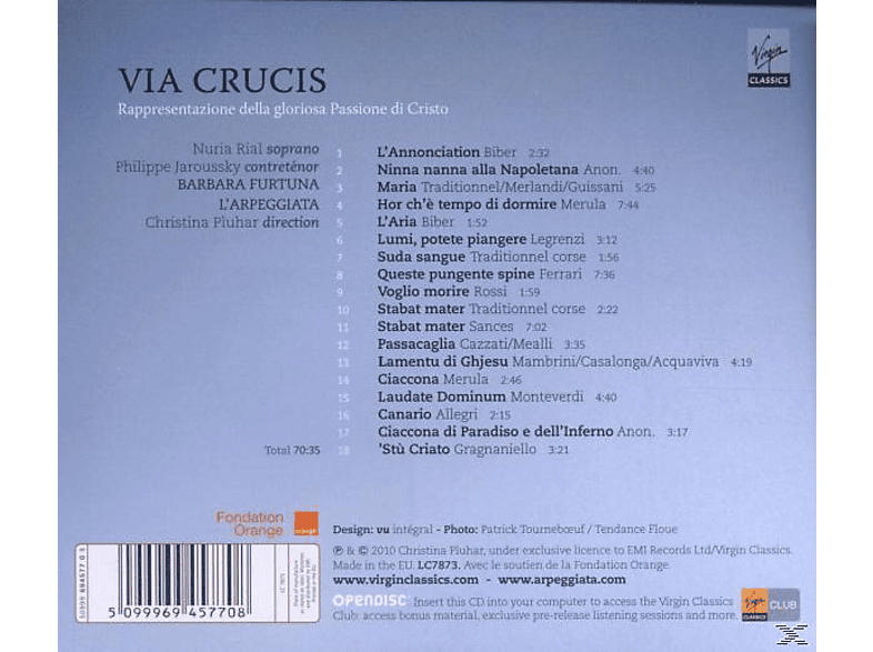 Jaroussky;Pluhar;Nurial - Via Crucis [CD]