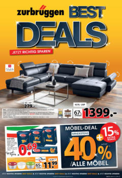 Zurbrüggen Best Deals - gültig ab dem 06.04.2024 | Seite: 4 | Produkte: Relaxsessel, Wohnwand, Wandboard, Couchtisch