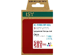 ISY ICI-5580-MP-XXL für Canon 580XXL & 581XXL, schwarz/farbig, wiederaufbereitet; Tintenpatrone
