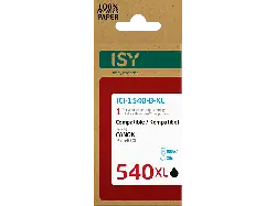 ISY ICI-1540-B-XL für Canon PG-540 XL, schwarz, wiederaufbereitet; Tintenpatrone