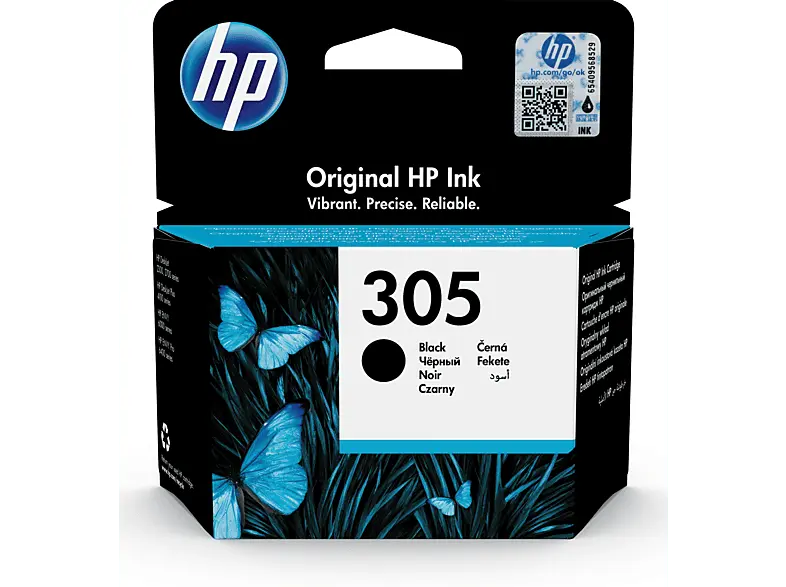 HP Nr. 305, schwarz (3YM61AE); Tinte auf Pigmentbasis