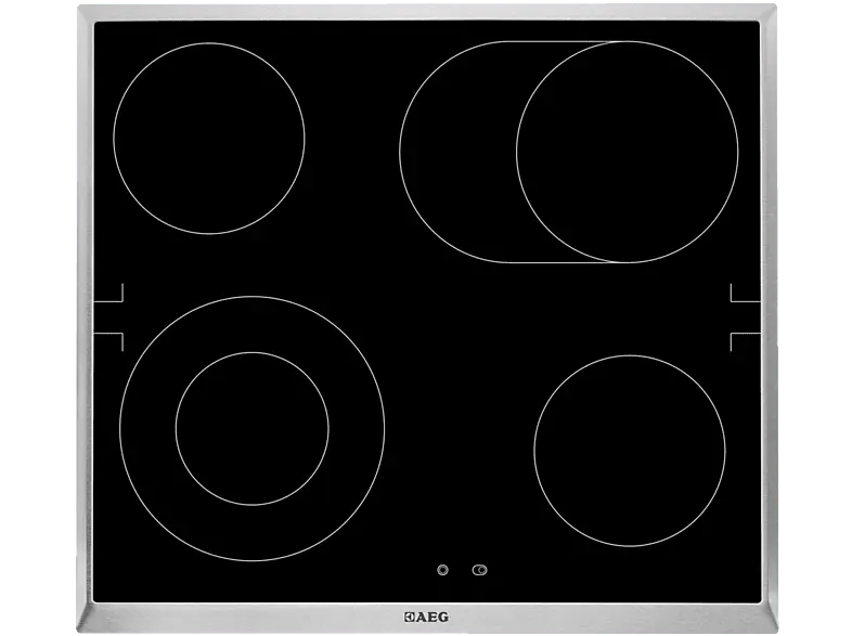 AEG HE604062XB Herdgesteuertes Strahlungsheizungskochfeld (576 mm breit, 4 Kochfelder, Glaskeramik); Herdgesteuertes Kochfeld