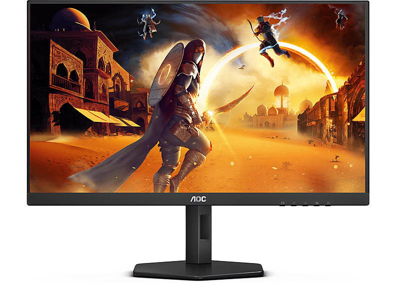 AOC 27G4X Gaming Monitor, 27 Zoll, Full-HD, 180Hz, 0.5ms MPRT, IPS-Panel, 300cd, 95.5% DCI-P3, Schwarz/Grau