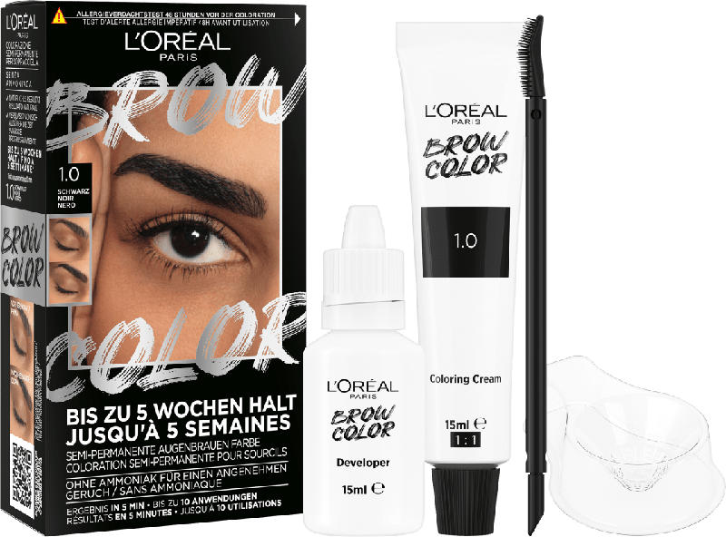 L'ORÉAL PARiS Augenbrauenfarbe Brow Color 1.0 Black