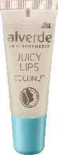 dm-drogerie markt alverde NATURKOSMETIK Lipgloss Juicy Lips Coconut - bis 15.05.2024