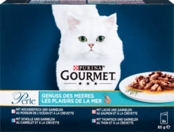 Purina Gourmet Perle Katzenfutter, Genuss des Meeres, assortiert, 8 x 85 g