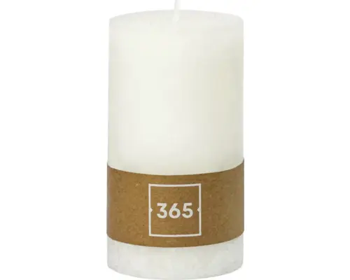 Zylinderkerze Ø 6,8 x 12 cm weiß