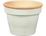 Hornbach Blumentopf Lafiora Ton Ø 34 cm 34 x 34 x 26,5 cm weiß