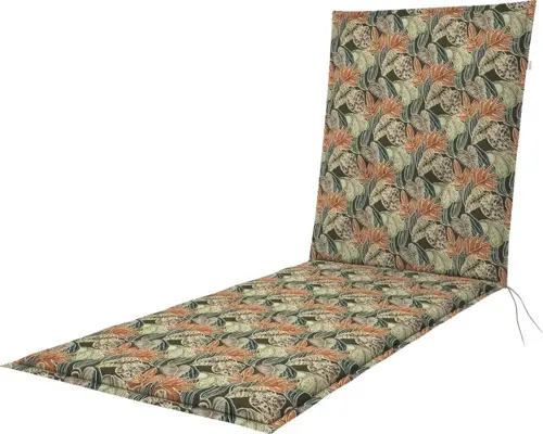 Auflage für Liege Doppler Living 195 x 60 cm grün/beige/braun