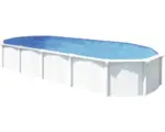 Hornbach Aufstellpool Stahlwandpool-Set Green Line Evolution oval 635x390x132 cm inkl. Sandfilteranlage, Einbauskimmer, Bodenschutzvlies & Verrohrungsset weiß