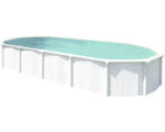 Hornbach Aufstellpool Stahlwandpool-Set Green Line Evolution oval 940x485x132 cm inkl. Sandfilteranlage, Einbauskimmer, Bodenschutzvlies & Verrohrungsset weiß sand