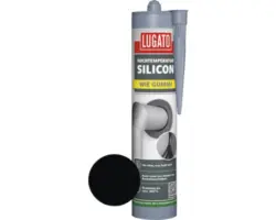 Lugato Hochtemperatur-Silikon Wie Gummi schwarz 310 ml