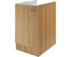 Spülenunterschrank Flex Well Ischia/Nano Buche-Dekor 50x82x57 cm mit Drehtür