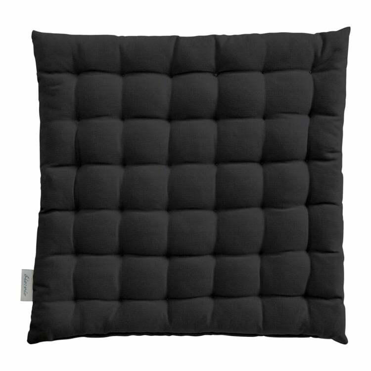 Coussin d’assise PANAMA, coton bio, anthracite