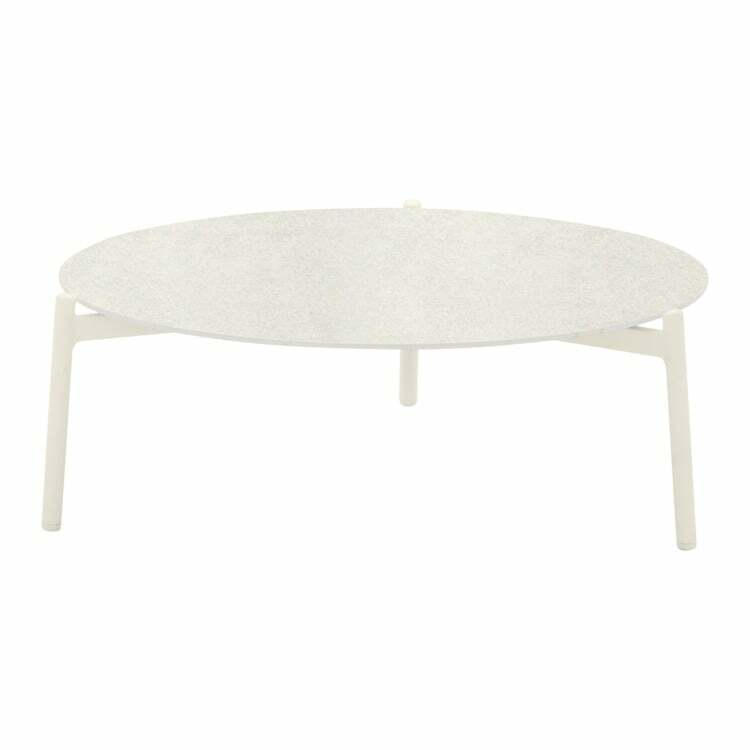 Table basse AMBIENCE, aluminium, blanc