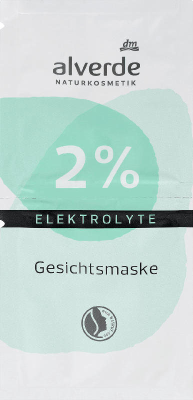 alverde NATURKOSMETIK Gesichtsmaske mit 2% Elektrolyte