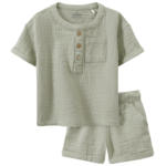 Ernsting's family Baby T-Shirt und Shorts aus Musselin (Nur online) - bis 27.04.2024