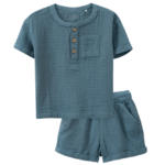 Ernsting's family Baby T-Shirt und Shorts aus Musselin (Nur online) - bis 26.04.2024