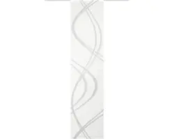 Flächenvorhang Tiberio Voile Scherli grau 60x245 cm