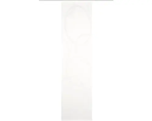 Flächenvorhang Pinalo Scherli wollweiß blickdicht 60x245 cm