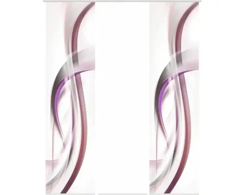 Flächenvorhang-Set Fala 3er beere 60x245 cm