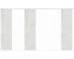 Flächenvorhang-Set Marpent 6er grau 60x245 cm