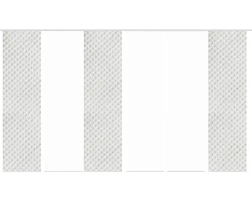 Flächenvorhang-Set Marpent 6er grau 60x245 cm