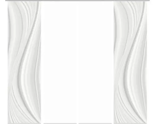 Flächenvorhang-Set Laurina 4er grau 60x245 cm