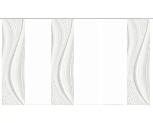 Flächenvorhang-Set Laurina 6er grau 60x245 cm