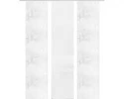 Flächenvorhang-Set Querstreifen Baum 3er grau 57x245 cm